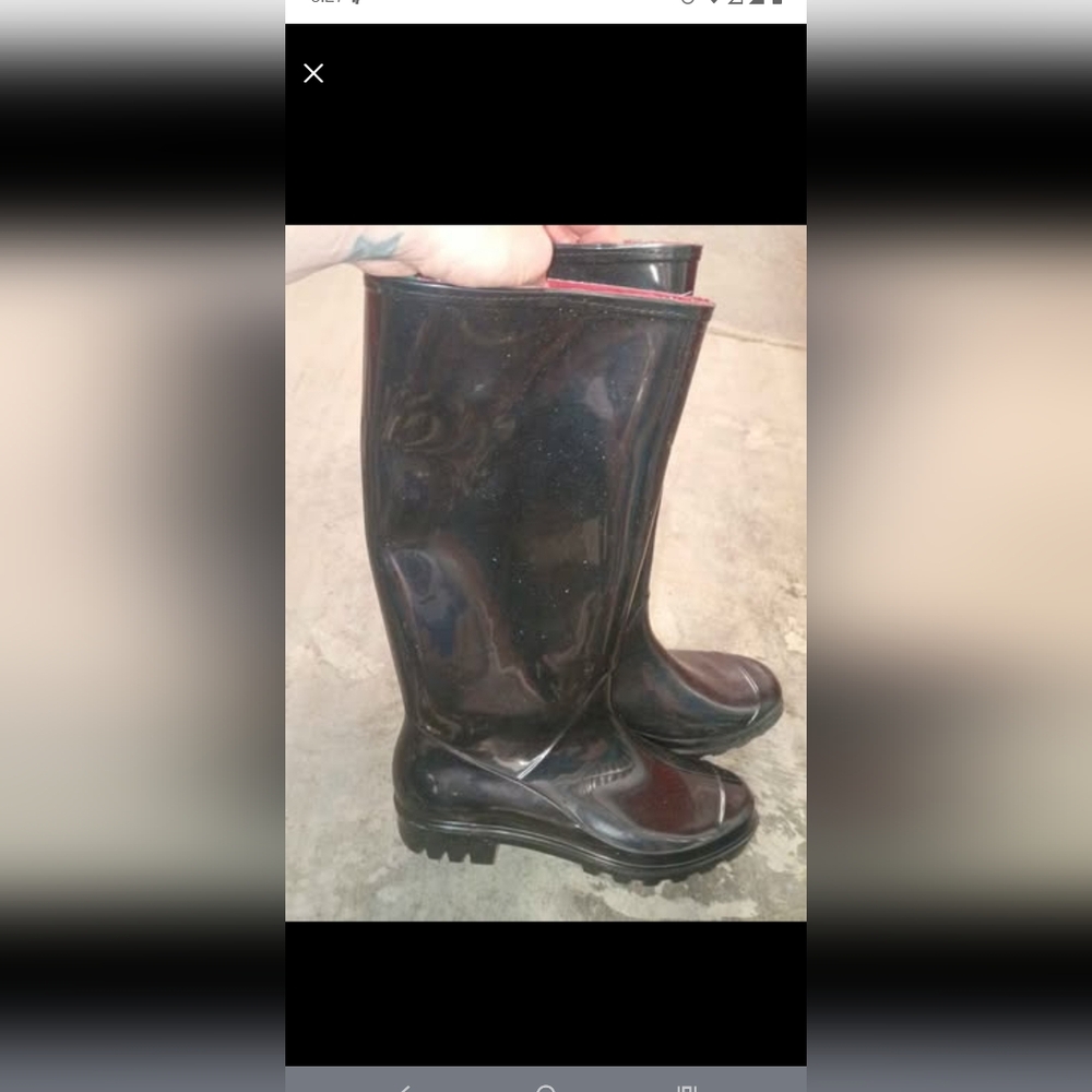 Tommy Hilfiger Black Rain Boots